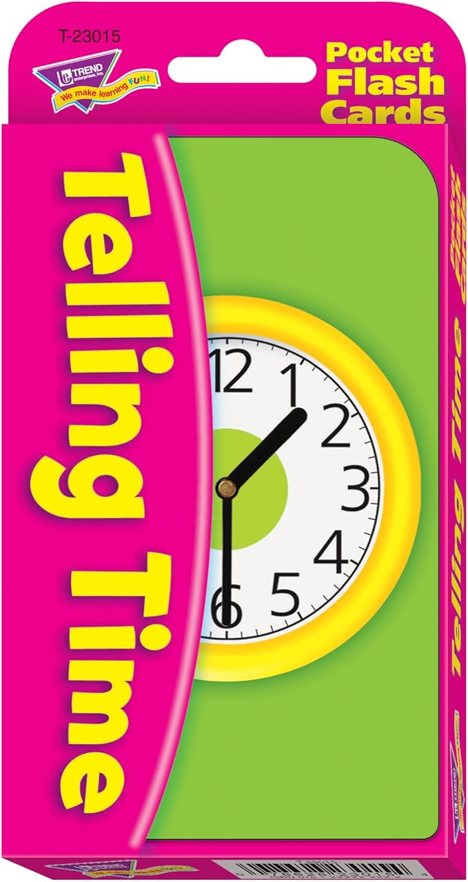 Telling Time Pocket Flash Cards