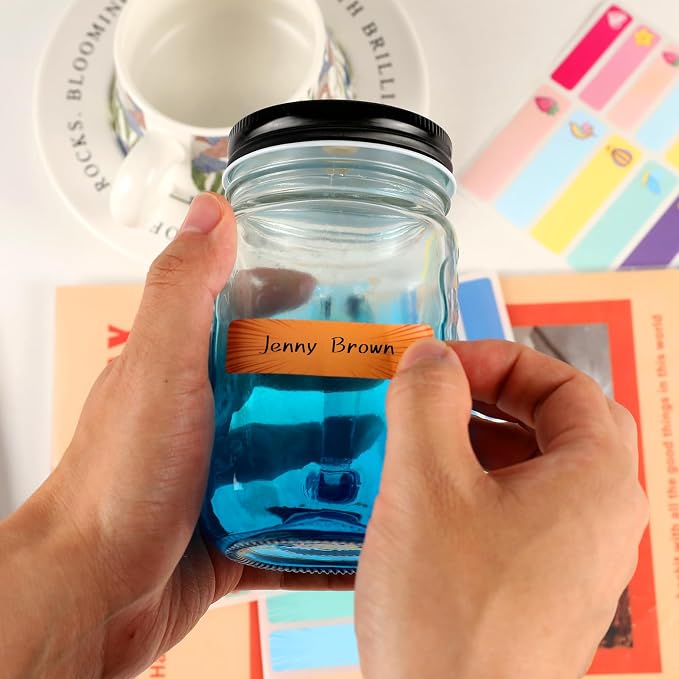 Waterproof Removable Labels Name Stickers - 360Pcs Handwrite Labels for Water Bottles,Kids School Supplies,Camp Gears Daycare and Storage Bins