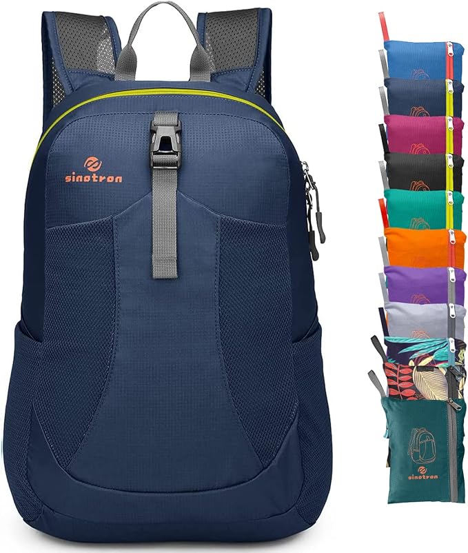 sinotron 22L Lightweight Packable Hiking Backpack, Small Hiking Backpack Day Pack for Women Men Travel Camping Vacation
