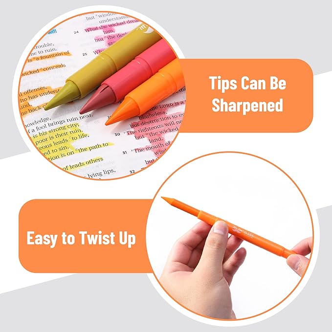 Mr. Pen- No Bleed Gel Highlighters, Dark Sunshine & Smiles, 8 Pack, Bible Highlighters and Pens No Bleed, Bible Markers for Study, Journaling, School Supplies and Accessories