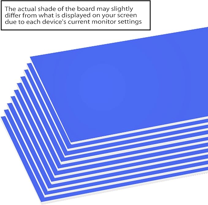 BAZIC Products Foam Board 20" X 30" Blue, Colored Foam Boards 3/16 Inch Thickness, 4 Count, Presentation Signboards School Craft Project Framing Display