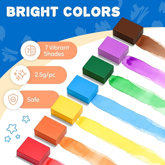JoyCat Find & Color Paint with Water Coloring Books for Toddlers, Educational Seek and Find, No Mess Art & Craft Toy, Fun Learning Activity for Kids Ages 3-5 4-8, Gift for Girls Boys (Dinosaurs)