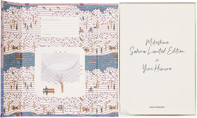 Moleskine Limited Edition Sakura Notebook, Hard Cover, Large (5" x 8.25"), Ruled/Lined, Premium Collector's Box