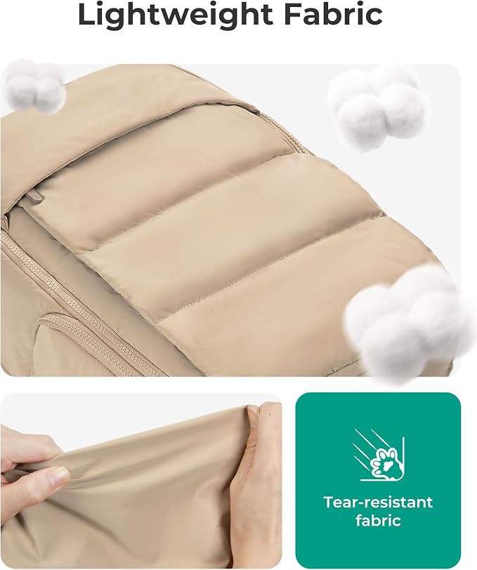 BAGSMART Travel Backpack for Women, Gym Backpack with Shoe Compartment | Carry on Backpack Airline Approved, PVC Wet Pocket, Fits 15.6" Laptop, Large Side Pocket, Lightweight, Water-resistant