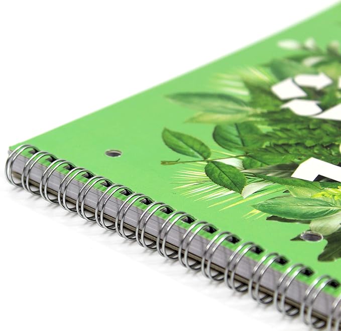 Silvine A4+ Premium Recycled Wirebound Notebook, Lined with margin, 120 pages of 100% Recycled Paper. Ref R102