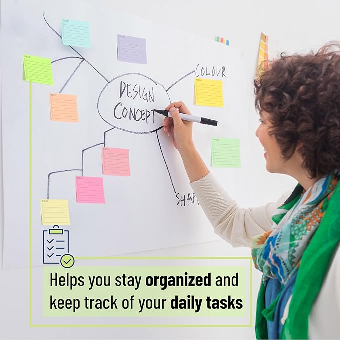Mr. Pen- to Do List Sticky Notes, 3"x4", 9 Pads, 360 Sheets, Lined Checklist Sticky Pads with Smooth Writing, Easy Peel-Off, Thick Paper for Planning, Office, School & Daily Tasks