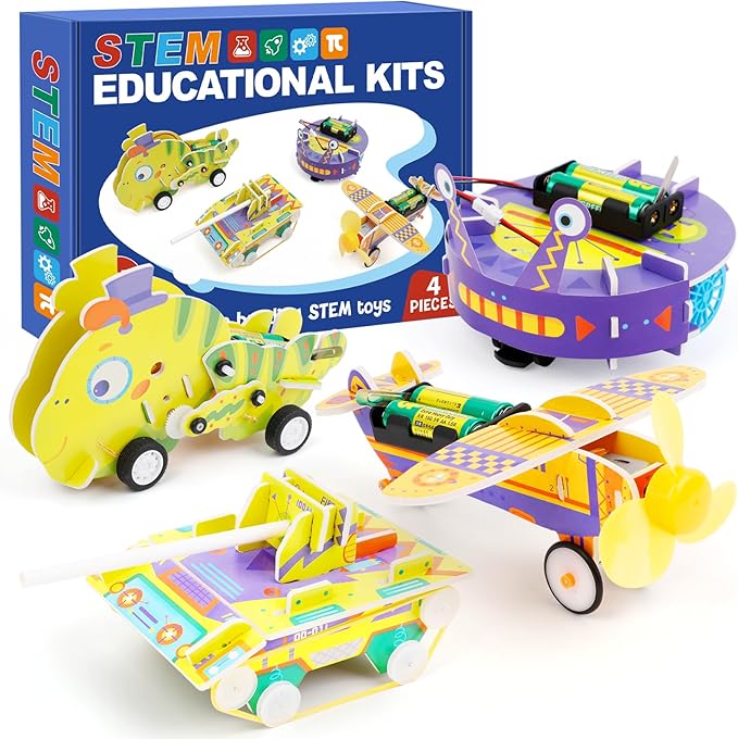 Kasfalci STEM Kits for Kids Age 8-10, STEM Toys for Boys Age 8-12, Science Experiments Robotics Engineering Projects Crafts Robot Building Activities for 6 7 8 9 10 11 12 13 14 Year Old Boys