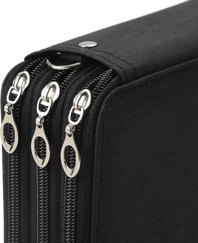 Portable Colored 72 Slots Pencil case Organizer with Printing Pattern for Watercolor Pens, Pencil Case Organizer for Artist