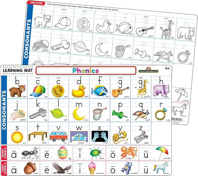 Teacher Created Resources Phonics Learning Mat