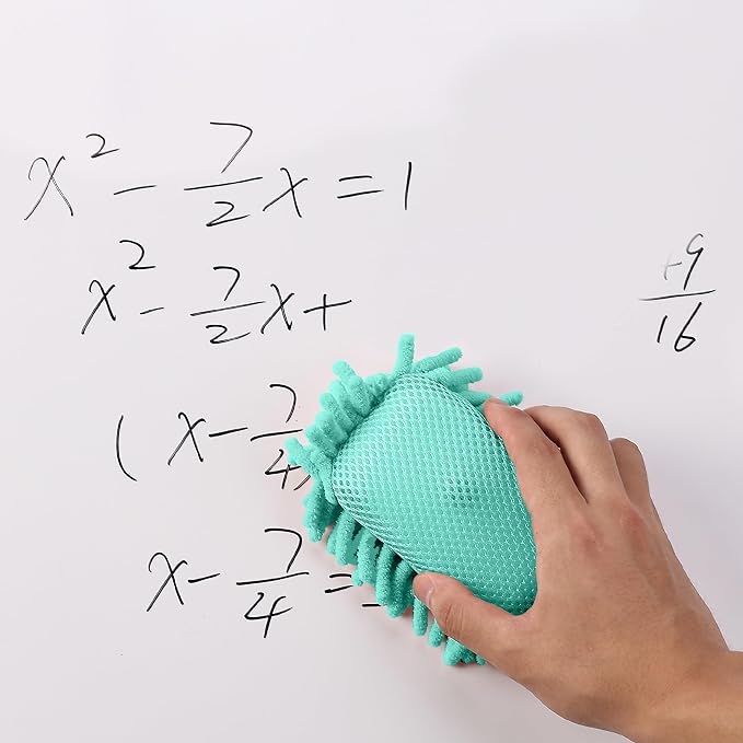 Mr. Pen- Magnetic Microfiber Shag Whiteboard Erasers, 4" x 6", 4 Pack