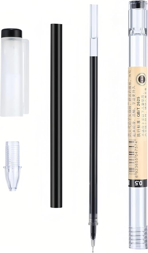 12 Pcs 0.5mm 3Color Gel Ink Pen Japanese Stationery Extra Fine Chinese Ballpoint Pen for Office School Korean Stationery Supply
