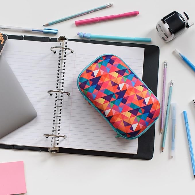 ZIPIT Colorful Pencil Case for Girls, Cute Pencil Box for School, Large Capacity Stationery Organizer Box