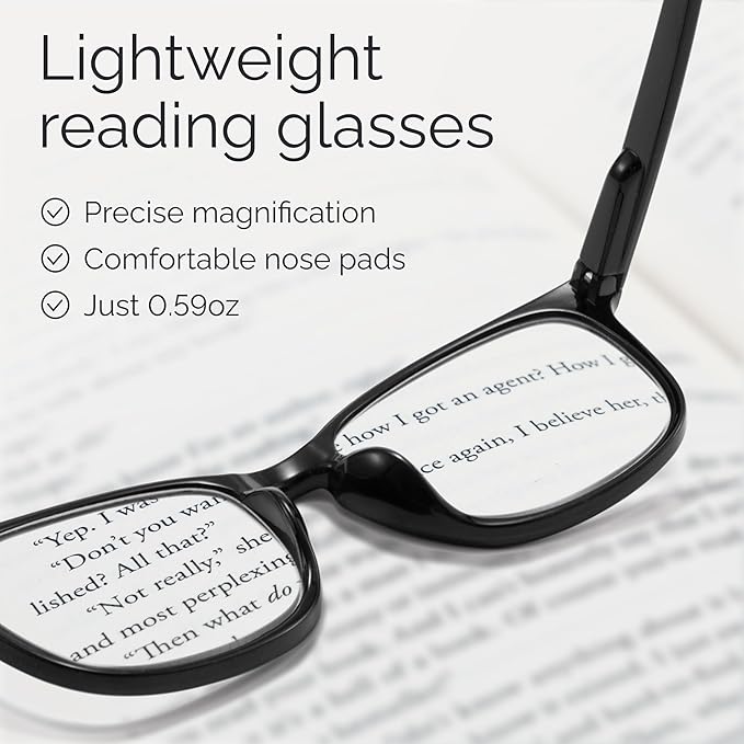 CCVOO 1.25 Reading Glasses for Women, Eye glasses, Blue Light Readers for Women, Cheaters