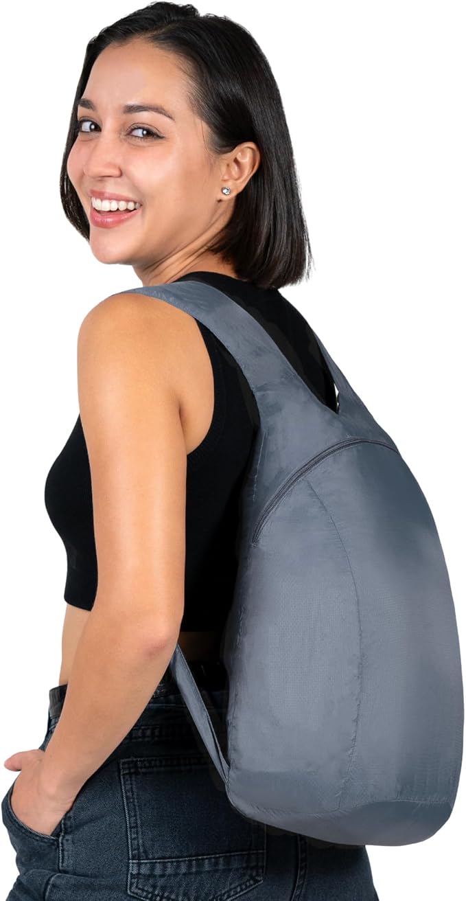 Nanobag Daypack 16L Ultralight Packable Foldable Travel Backpack for Hiking | 1.15 oz Portable Collapsible Pocket-Size with YKK Zipper and Wide Comfortable Shoulder Straps for Everyday Use and Sports