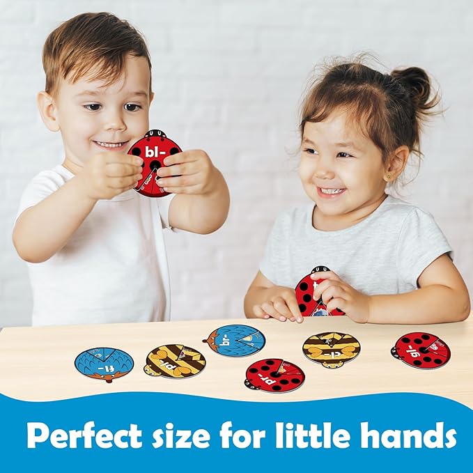 Kasfalci Blends & Digraphs Cards, Phonics Games,Speech Therapy Toys for Toddlers Kids,Learn to Read, Spelling Reading Learning Sight Words Games,Kindergarten Preschool Learning Activities Educational