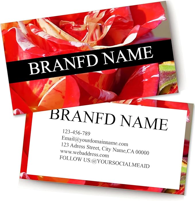 Custom Printed Business Stock Cards - Thick Sturdy Stock - 3.5" x 2" - 100% Recycled Content (500/200 PCS) Premium Double-sided Print