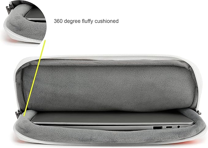 360° Protective Laptop Sleeve Case Bag with 3 Pockets,Handle,Luggage Strap for MacBook Pro 14 inch and 14 inch-14.4 inch Screen Laptop (Garden)