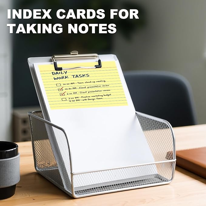4x6 Index Cards, 200 Count Note Cards 4x6 Ruled Flashcards for Studying, Colored Notecards 4 x 6 Index Card Single-Side Lined Flash Cards for Studying School Office Home, 5 Colors, 5 Pack of 40 Sheets