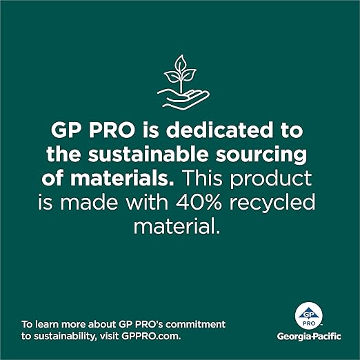 Georgia-Pacific Blue Ultra 8'' High-Capacity Recycled Paper Towel Rolls by GP PRO (Georgia-Pacific), White, 26491, 1,150 Linear Feet Per Roll, 3 Rolls Per Case