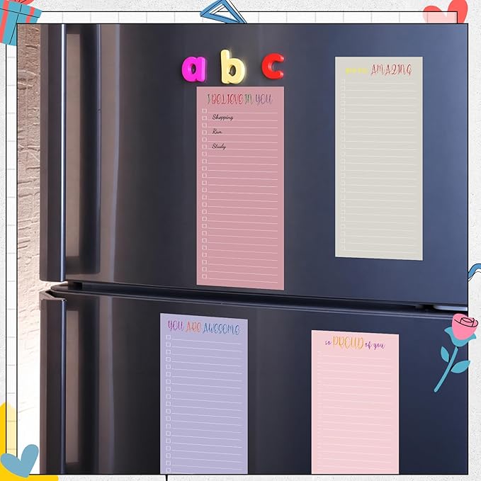 Censen 10 Pack 500 Sheets to Do List Notes Daily Checklist Notepads with 50 Sheets Undated Memo Pad Color Block Shopping List Pad Weekly Plan Notepad Organizer Planners(Morandi, Motivation Language)
