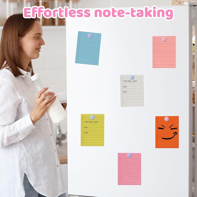 24 Pack Small Legal Pads 4x6, 12 Colors College Ruled 30 Sheets Each 80 Gsm