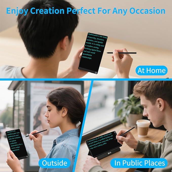 6.5 Inch LCD Writing Tablet Portable Digital Notepad Mini Electronic Notebook Reusable Drawing Board