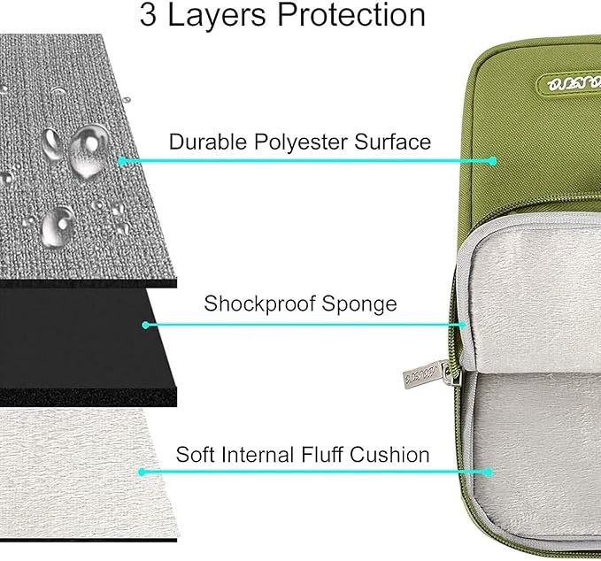 MOSISO Laptop Case 15 inch, 15 inch Laptop Sleeve Compatible with MacBook Air M5 A3448 M4 A3241 M3 A3114 M2 A2941 2026-2023, Dell XPS, Polyester Vertical Computer Sleeve Bag with Pocket, Chartreuse