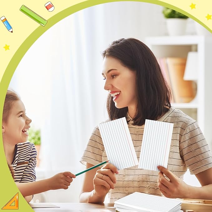 White Index Cards 4x6 Inch Flash Cards Heavyweight Lined Flashcards Note Cards for Studying School College Supplies, 162 Count