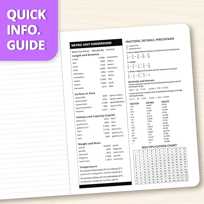 ONAVIA Composition Notebook Wide Ruled Bulk, 200 Pages, Marble Black