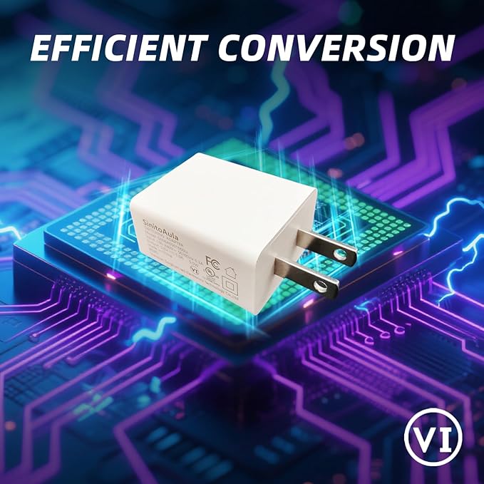 UL Listed USB Wall Charger Block (5W, White, 2pcs), 5V 1A Power Adapter for Outlet, Plug for Cell Phones, Tablets, Earphones, Power Banks, Smart Wearables, Toys and More Electronic Gadgets