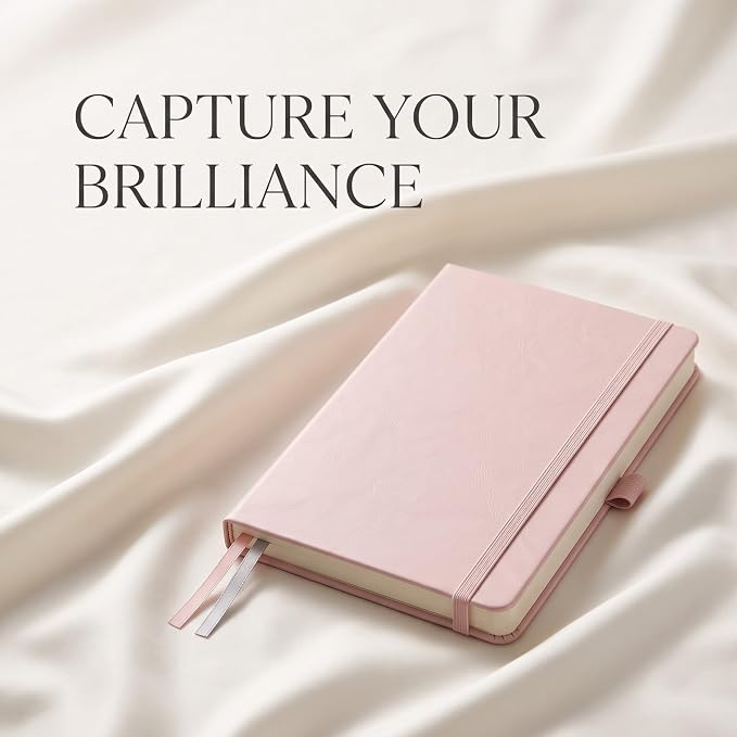 AHGXG Lined Journal Notebook, 160 Numbered Pages, A5 Size (5.7'' x 8.3'')