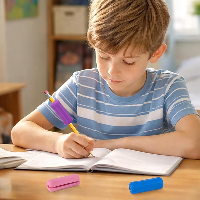 5-Pack Weighted Pencil Grips, Handwriting Aid for Children, Elderly, or Special Needs (Color 2)