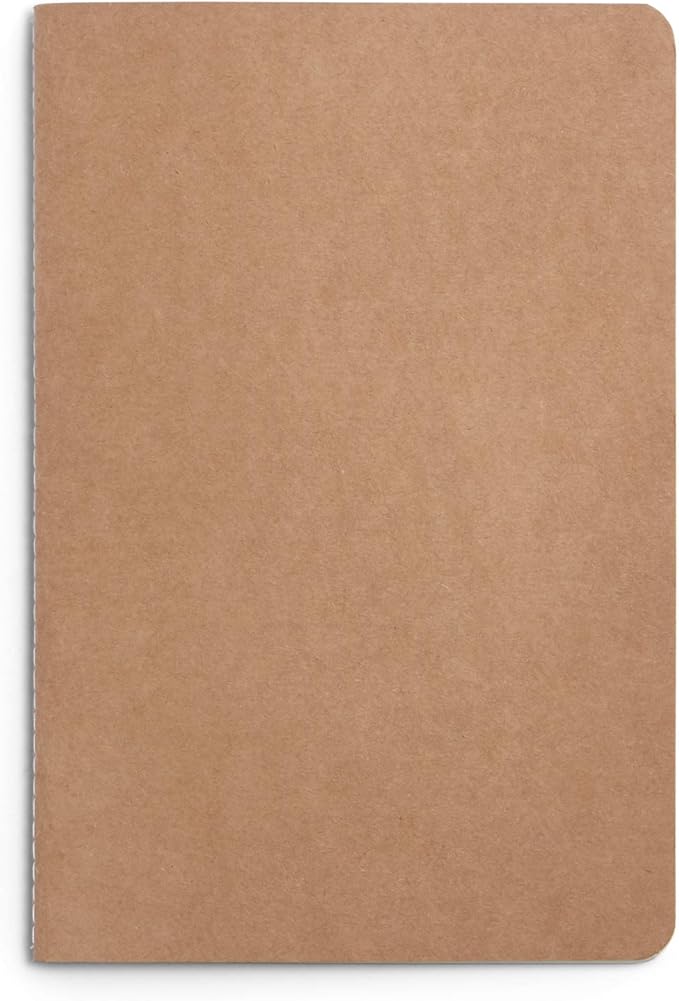 Blue Summit Supplies Travel Journals, Bulk 12 Pack Journal Set with Dotted Grid Paper, Lightweight Journal with Kraft Paper Covers, 8.25” x 5.5” (21cm x 14cm), 60 Pages, Set of 12