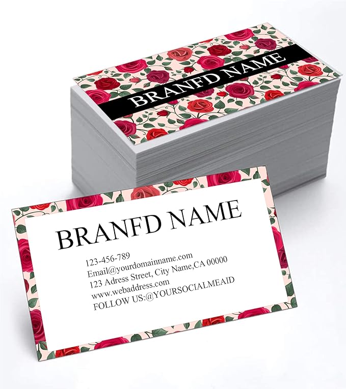 Personalized Design Business Card 3.5" x 2" 200 pcs - Recycled or Matte Card Stock - Custom Premium Business Cards with Logo Two-Sided, High-end 500 pcs