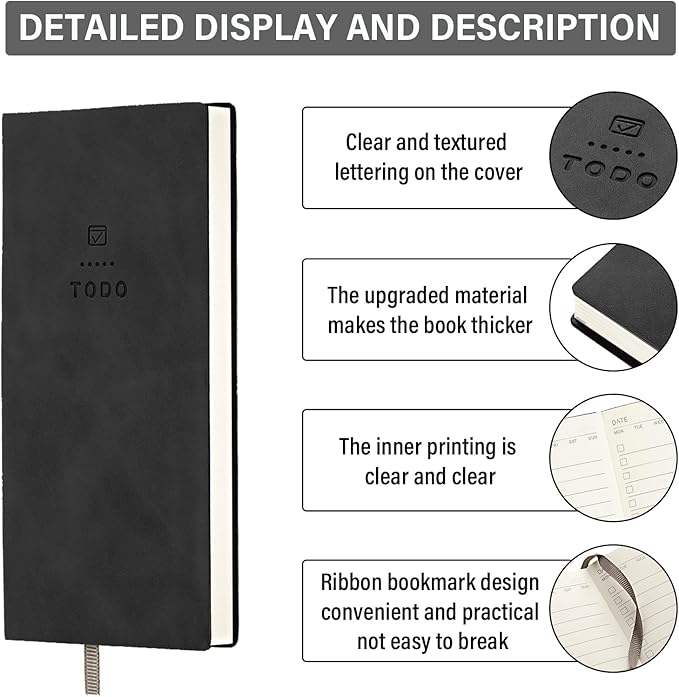 to Do List Notebook 196 Pages Daily to Do List Notepad for Work Pocket to Do List Undated Daily Planner Small Checklist Notebook