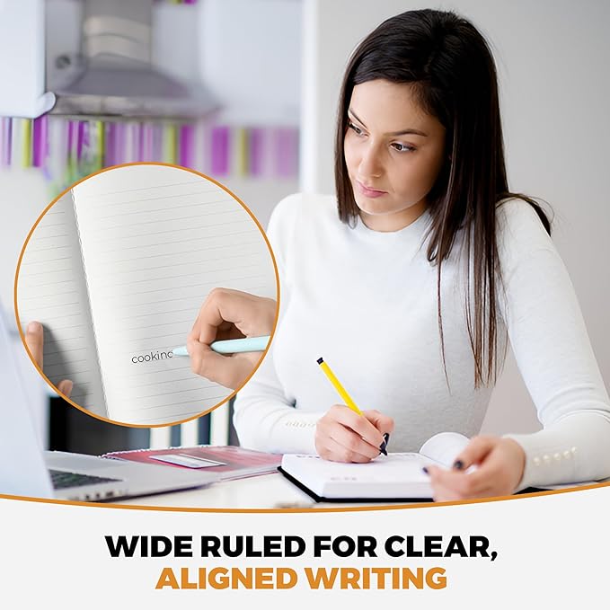 Bilinny Composition Notebook, Wide Ruled - 9.75" X 7.5" - Hardcover Marble Notebooks for School - 2 Pack (100 Sheets In Each)