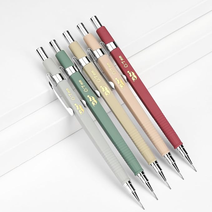 Mr. Pen- Mechanical Pencil Set with Lead and Eraser Refills, 5 Pack | 0.7mm, Sketching Pencils, Drafting Pencil, Drawing Mechanical Pencils