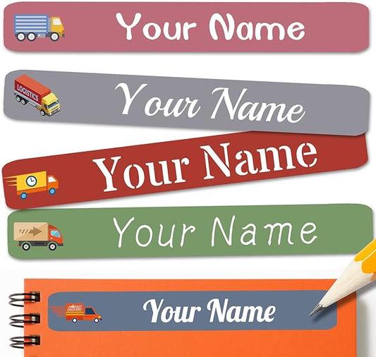 120 PCS Personalized Labels for Kids，Custom Name Tag Stickers Labels Waterproof for School Supplies,Water Bottle,Lunch Box,Toys(2.3 x 0.4 in)