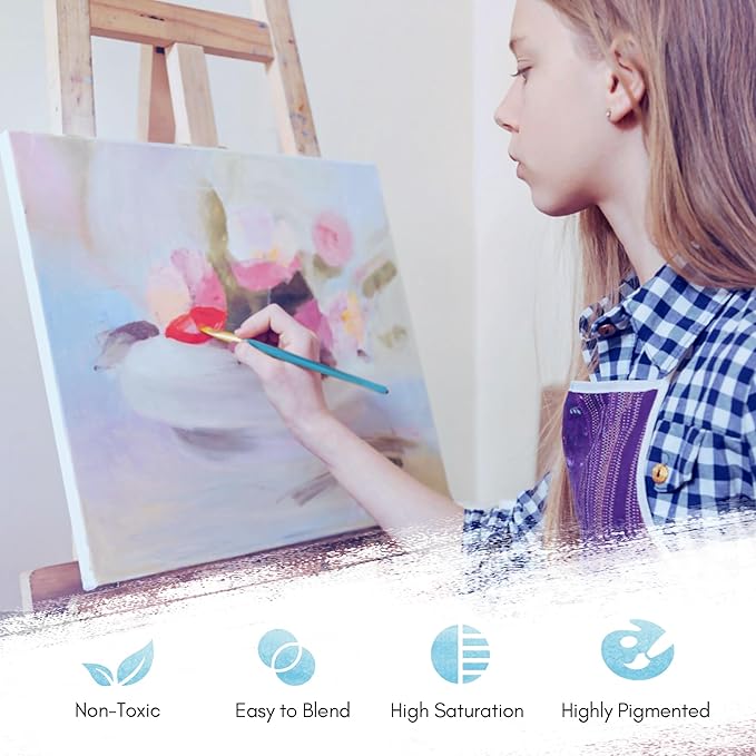 SRUOLOC Watercolor Paint Set 50 Colors, Travel Watercolor Set with Portable Carrying Case, Papers, Brushes and Accessories, Ideal for Artists, Amateur Hobbyists and Painting Lovers