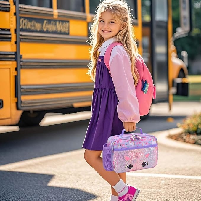 RHCPFOVR Kids Lunch Bag - Insulated Lunch Box for Girls Boys,Washable Lunch Bag and Reusable Toddler Leak-proof Lunchbox for School and Daycare