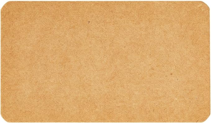 Blank Business Cards - Flashcards & Index Card - Mini Notecards & Cardstock Note Paper - Thick Brown Cardstock Tags - 2 x 3.5 in, Pack of 250