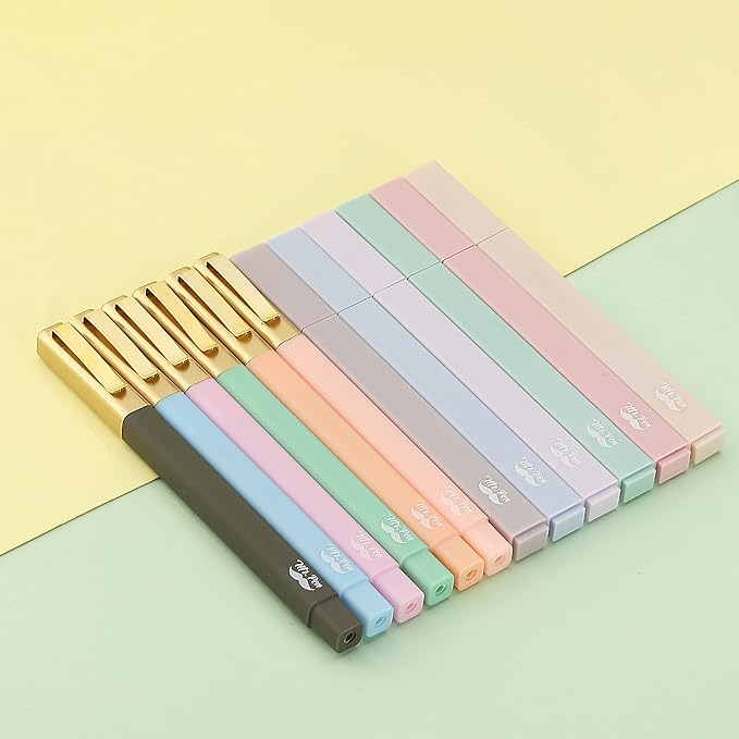 Mr. Pen- Aesthetic Highlighters and Ballpoint Pens No Bleed, 12 Pack, Pastel Colors, Bible Highlighters and Pens No Bleed, Fast Dry and No Smear for Bible Journaling, Planner, School Supplies