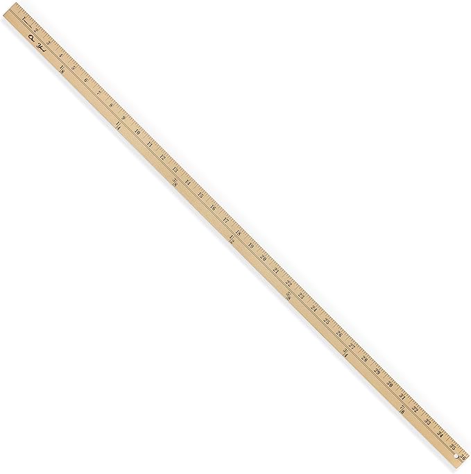 Dritz 742 36-Inch Wooden Thick Yardstick with Metal Ends