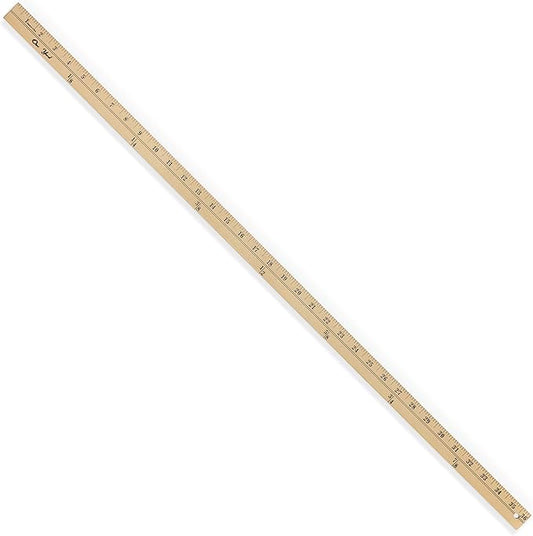 Dritz 742 36-Inch Wooden Thick Yardstick with Metal Ends