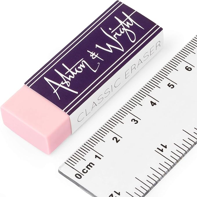 Ashton and Wright - Classic Eraser - Latex Free Plastic Rubber - Pack of 5 Pastel
