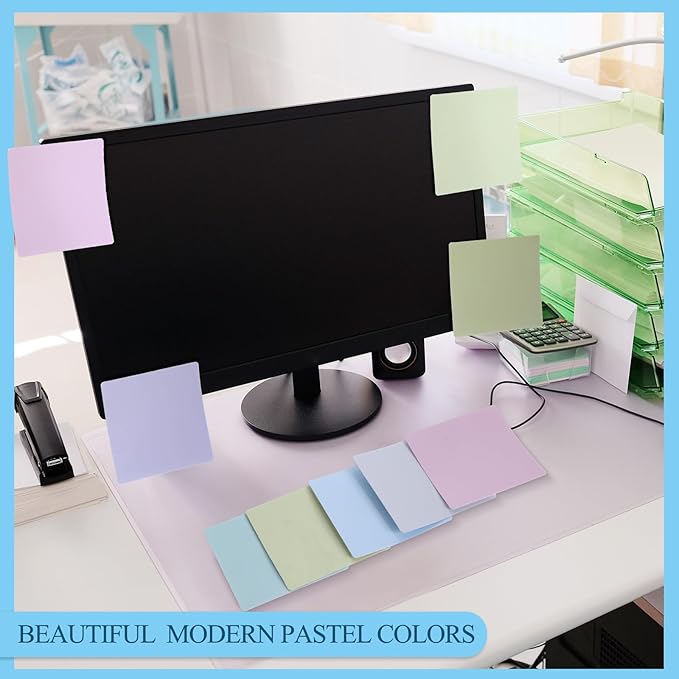 24 Pcs Reusable Dry Erase Sticky Notes 3"x 3" Whiteboard Labels Peel & Stick Dry Erase Colorful Labels and 2 Black Marker for Office Classroom Home Notes Lists Reminders Planning Teach(Bright Color)