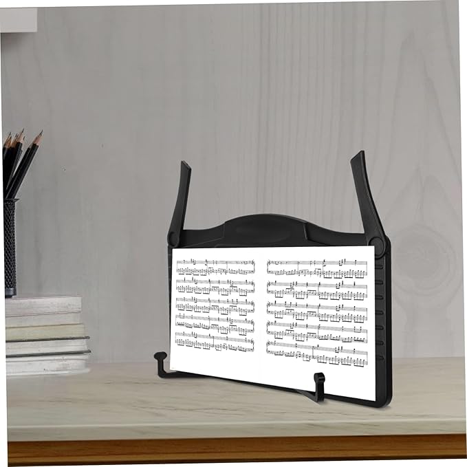 Desktop Music Stand Sturdy Sheet Music Holder for Home School Chic Design for Reading Textbooks Piano Scores More and Portable Reading Rack
