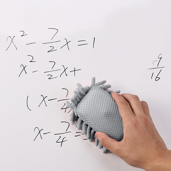 Mr. Pen- Magnetic Microfiber Shag Whiteboard Erasers, 4" x 6", 4 Pack