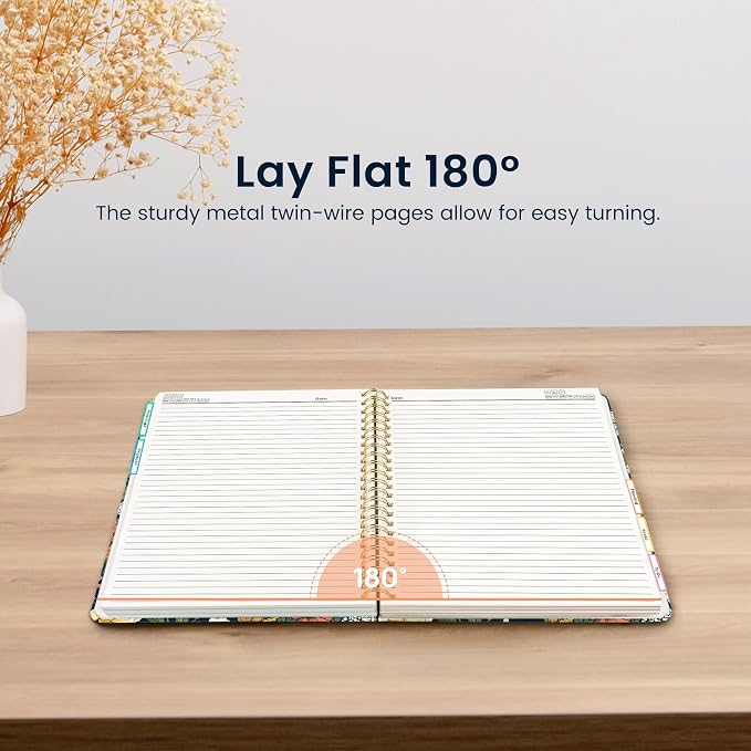 ZOTIA Large Spiral Notebooks for Work 5 Subject with Removable Dividers