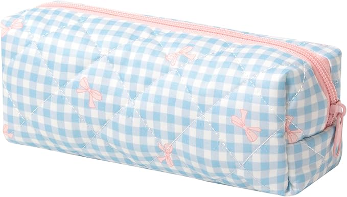Pencil Case Pen Case Office College School Storage Bag Pouch Holder Box Organizer Makeup Pouch Cosmetic Bag Aesthetic Cute Pencil Case for Girls Boys Kids (U)